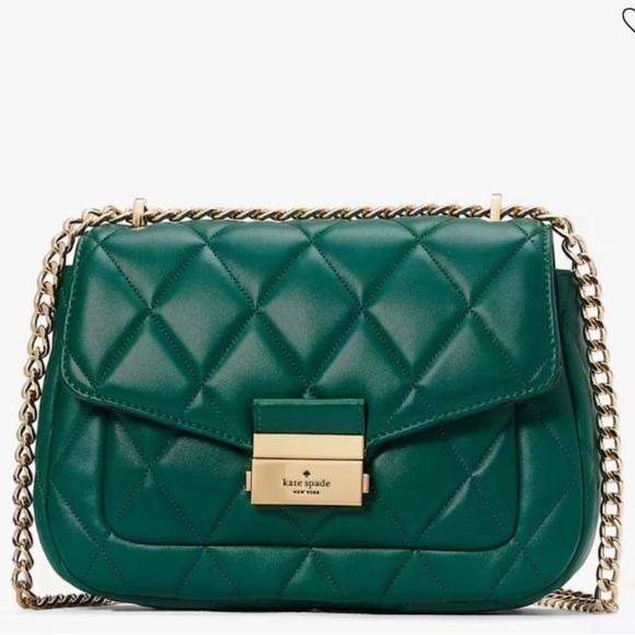 kate spade Handbags - Kate Spade Carey Quilted Flap Shoulder Bag
Deep Jade